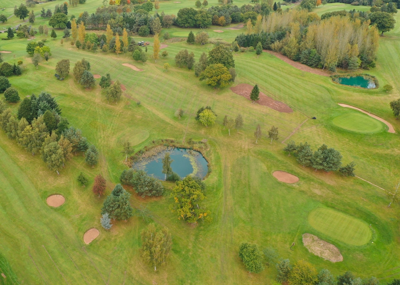 completed work on a golf course restoration
